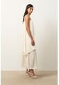 Vestido Loa Maxi Con Efecto Satinado Para Mujer Vestido Loa Maxi Con Efecto Satinado Para Mujer Crema 10 VÉLEZ de Vélez