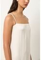 Vestido Loa Maxi Con Efecto Satinado Para Mujer Vestido Loa Maxi Con Efecto Satinado Para Mujer Crema 10 VÉLEZ de Vélez