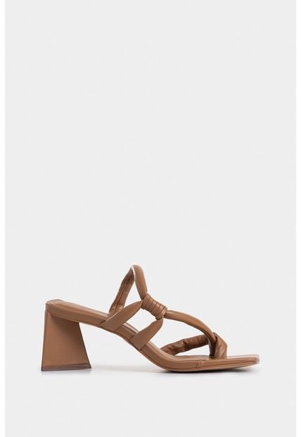 Sandalia Tacón Resplandor De Cuero Para Mujer Strap Tubular Sandalia Tacón Resplandor De Cuero Para Mujer Strap Tubular Miel 36 Vélez