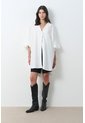 Vestido Sereno Para Mujer Manga Murciélago Vestido Sereno Para Mujer Manga Murciélago Crema 10 VÉLEZ de Vélez
