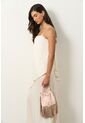 Vestido Loa Maxi Con Efecto Satinado Para Mujer Vestido Loa Maxi Con Efecto Satinado Para Mujer Crema 10 VÉLEZ de Vélez