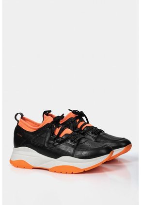 Tenis Plataforma De Cuero Para Mujer Urban