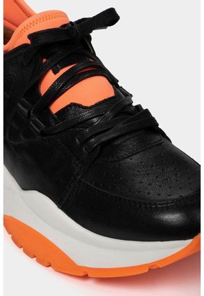 Tenis Plataforma De Cuero Para Mujer Urban