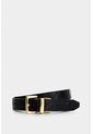 Cinturón Doble Faz Calix De Cuero Para Mujer Monogram Cinturón Doble Faz Calix De Cuero Para Mujer Monogram Negro S VÉLEZ de Vélez