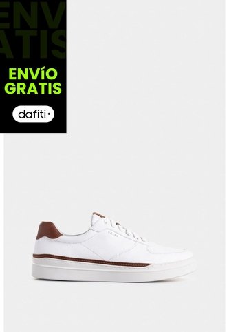 Tenis Whited De Cuero Para Hombre Detalle Contraste Tenis Whited De Cuero Para Hombre Detalle Contraste Blanco 44 VÉLEZ Vélez