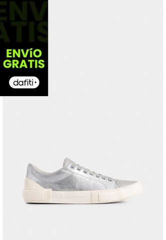 Tenis Torino 2.0 De Cuero Para Hombre Detalle Laminado Tenis Torino 2.0 De Cuero Para Hombre Detalle Laminado Plata 41 VÉLEZ Vélez