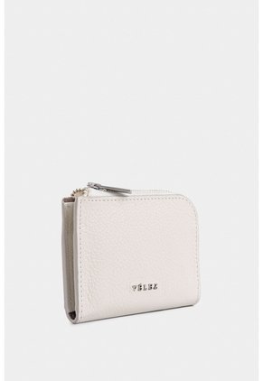 Monedero Holy De Cuero Para Mujer Cremallera Monedero Holy De Cuero Para Mujer Cremallera Blanco VÉLEZ
