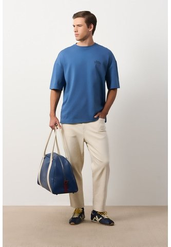 Camiseta Relaxed Fit Para Hombre Camiseta Relaxed Fit Para Hombre Azul XS VÉLEZ Vélez