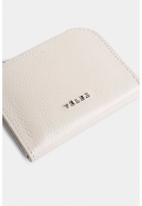 Monedero Holy De Cuero Para Mujer Cremallera Monedero Holy De Cuero Para Mujer Cremallera Blanco VÉLEZ