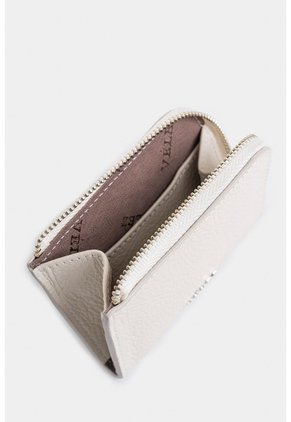 Monedero Holy De Cuero Para Mujer Cremallera Monedero Holy De Cuero Para Mujer Cremallera Blanco VÉLEZ