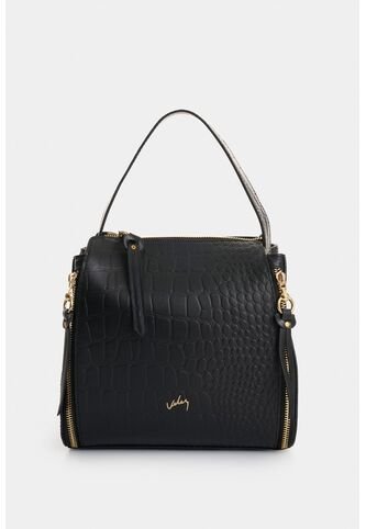 Manos Libres Libertad 2.0 De Cuero Para Mujer Grabado Manos Libres Libertad 2.0 De Cuero Para Mujer Grabado Negro VÉLEZ Vélez