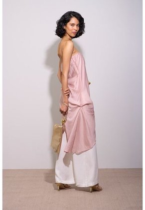 Vestido Strapless Asimétrico Para Mujer Gatsby Vestido Strapless Asimétrico Para Mujer Gatsby Rosado XL VÉLEZ