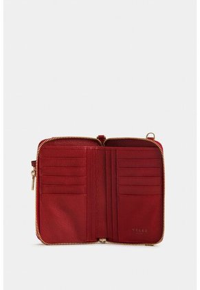 Porta Chequera Ibiza De Cuero Para Mujer Cargadera Removible Porta Chequera Ibiza De Cuero Para Mujer Cargadera Removible Rojo Vélez