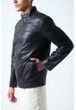 Chaqueta Bosa De Cuero Para Hombre Fit Semi Holgado Chaqueta Bosa De Cuero Para Hombre Fit Semi Holgado Negro S VÉLEZ de Vélez