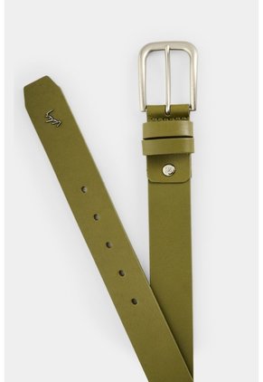 Cinturón Unifaz De Cuero Para Hombre Hazel Cinturón Unifaz De Cuero Para Hombre Hazel Verde Oliva 30 VÉLEZ
