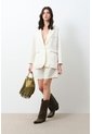 Blazer En Tejido Plano Para Mujer Tika Blazer En Tejido Plano Para Mujer Tika Crema S VÉLEZ de Vélez
