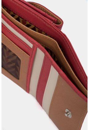 Billetera Pequeña Humanista De Cuero Para Mujer Multicolor Rojo Billetera Pequeña Humanista De Cuero Para Mujer Multicolor Rojo Vélez
