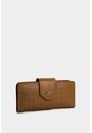 Billetera Porta Chequera Extravaganza De Cuero Para Mujer Grabado Billetera Porta Chequera Extravaganza De Cuero Para Mujer Grabado Miel VÉLEZ de Vélez
