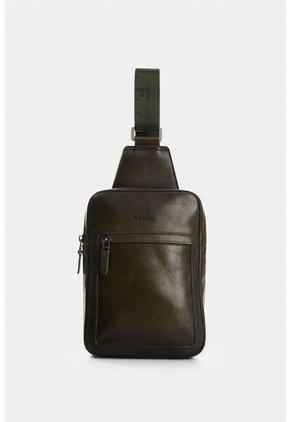 Manos Libres De Cuero Para Hombre Hazel Manos Libres De Cuero Para Hombre Hazel Verde Oliva VÉLEZ