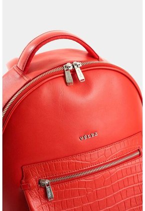 Morral De Cuero Grabado Para Mujer Floral Morral De Cuero Grabado Para Mujer Floral Rojo VÉLEZ