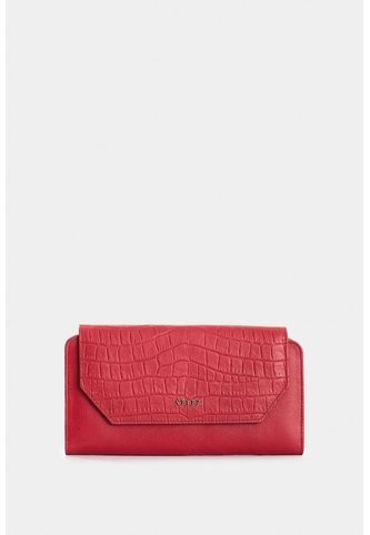 Porta Chequera De Cuero Para Mujer Colors Porta Chequera De Cuero Para Mujer Colors Rojo VÉLEZ Vélez
