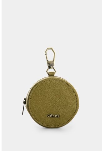 Monedero Baby De Cuero Para Mujer Versátil Monedero Baby De Cuero Para Mujer Versátil Verde Oliva VÉLEZ Vélez