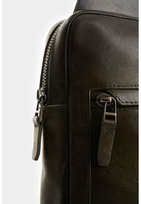 Manos Libres De Cuero Para Hombre Hazel Manos Libres De Cuero Para Hombre Hazel Verde Oliva VÉLEZ