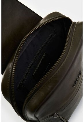 Manos Libres De Cuero Para Hombre Hazel Manos Libres De Cuero Para Hombre Hazel Verde Oliva VÉLEZ