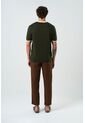 Camiseta Tejida Manga Corta Para Hombre Luminia Camiseta Tejida Manga Corta Para Hombre Luminia Verde Oliva XS VÉLEZ de Vélez