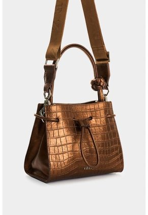 Manos Libres De Cuero Folia Para Mujer Aromia Manos Libres De Cuero Folia Para Mujer Aromia Bronce VÉLEZ