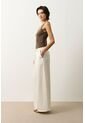 Pantalón Loa Palazzo Tiro Alto Para Mujer Pantalón Loa Palazzo Tiro Alto Para Mujer Crema 12 VÉLEZ de Vélez