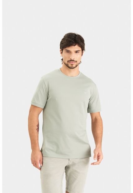 Camiseta Micropima Arizona Para Hombre Semi Ajustada Camiseta Micropima Arizona Para Hombre Semi Ajustada Agua Marina M VÉLEZ