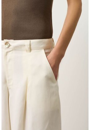 Pantalón Loa Palazzo Tiro Alto Para Mujer Pantalón Loa Palazzo Tiro Alto Para Mujer Crema 12 VÉLEZ
