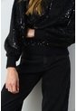 Sweater Tejido Oversized Para Mujer Nácar Sweater Tejido Oversized Para Mujer Nácar Negro S VÉLEZ de Vélez