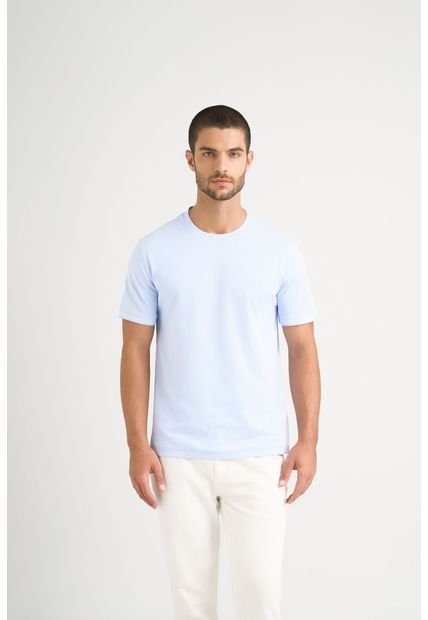 Camiseta Micropima Arizona Para Hombre Semi Ajustada Camiseta Micropima Arizona Para Hombre Semi Ajustada Azul Claro M Vélez