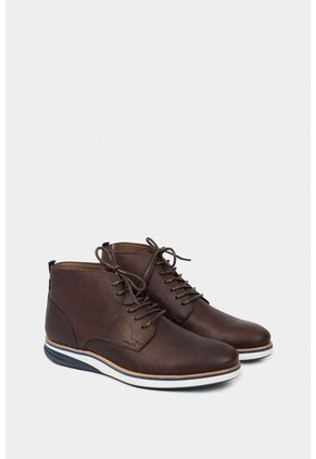 Botas Casual Play De Cuero Para Hombre Efecto Envejecido Cafe Botas Casual Play De Cuero Para Hombre Efecto Envejecido Cafe 42 VÉLEZ