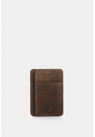 Porta Tarjetas Vértice De Cuero Para Hombre Detalle Rayas Porta Tarjetas Vértice De Cuero Para Hombre Detalle Rayas Cafe VÉLEZ Vélez