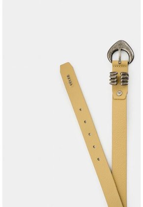 Cinturón Unifaz De Cuero Para Mujer Tika Cinturón Unifaz De Cuero Para Mujer Tika Verde Oliva S VÉLEZ