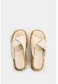Sandalia Plataforma De Cuero Y Yute Para Mujer Ivory Sandalia Plataforma De Cuero Y Yute Para Mujer Ivory Blanco 36 VÉLEZ de Vélez