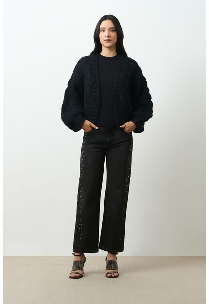 Cardigan Tejido Para Mujer Luzia Cardigan Tejido Para Mujer Luzia Negro XS VÉLEZ