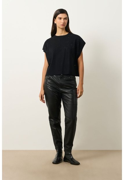 Top Tejido Atacama Para Mujer Oversized Top Tejido Atacama Para Mujer Oversized Negro S VÉLEZ