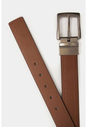 Cinturón Doble Faz Kafka De Cuero Para Hombre Hebilla Reversible Cinturón Doble Faz Kafka De Cuero Para Hombre Hebilla Reversible Miel 36 VÉLEZ