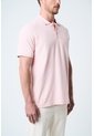 Polo Para Hombre Semi Fit Detalle Jacquard Polo Para Hombre Semi Fit Detalle Jacquard Rosado XL VÉLEZ de Vélez