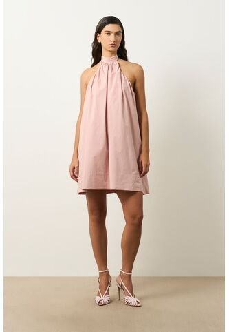 Vestido Mini Halter Para Mujer Lumbre Vestido Mini Halter Para Mujer Lumbre Natural 10 VÉLEZ Vélez