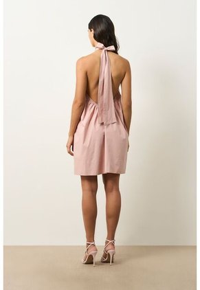Vestido Mini Halter Para Mujer Lumbre Vestido Mini Halter Para Mujer Lumbre Natural 10 VÉLEZ