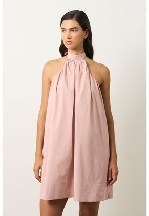 Vestido Mini Halter Para Mujer Lumbre Vestido Mini Halter Para Mujer Lumbre Natural 10 VÉLEZ