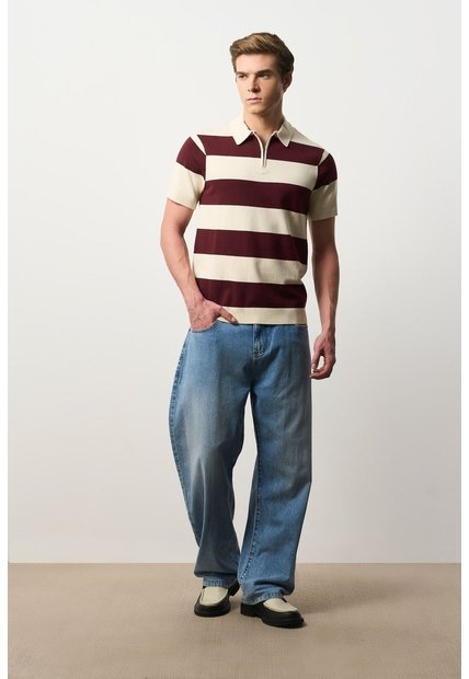Polo Manga Corta En Tejido Para Hombre Liana Polo Manga Corta En Tejido Para Hombre Liana Vinotinto L VÉLEZ