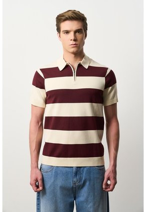 Polo Manga Corta En Tejido Para Hombre Liana Polo Manga Corta En Tejido Para Hombre Liana Vinotinto L VÉLEZ