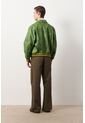 Chaqueta Bomber En Cuero Envejecido Para Hombre Chaqueta Bomber En Cuero Envejecido Para Hombre Verde M VÉLEZ de Vélez
