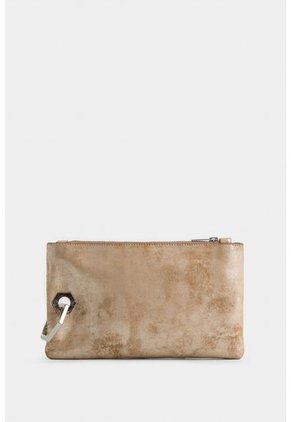 Cosmetiquera Lucía De Cuero Folia Para Mujer Herraje Multiusos Cosmetiquera Lucía De Cuero Folia Para Mujer Herraje Multiusos Dorado Vélez